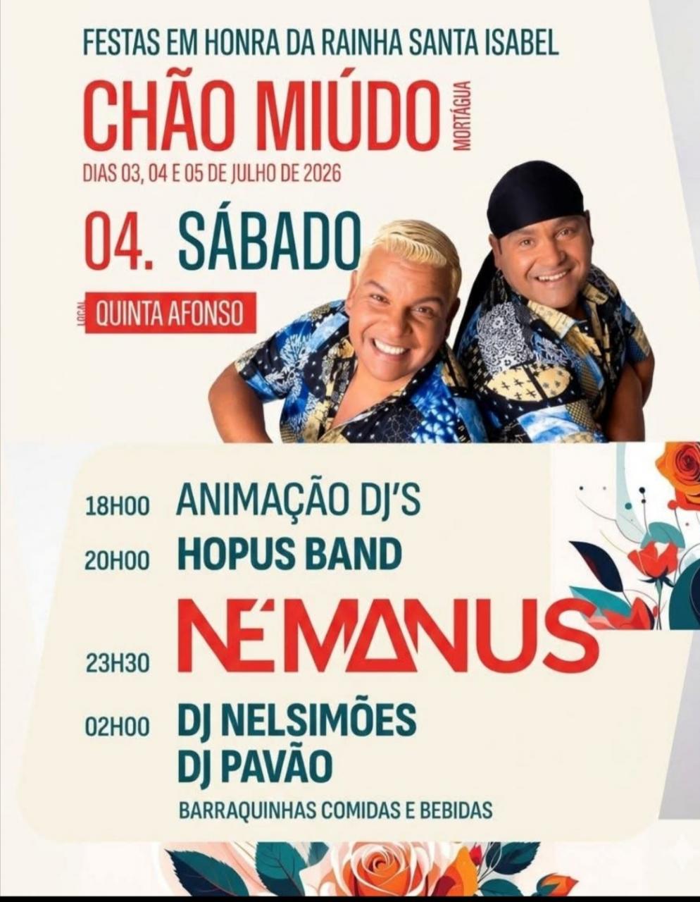 Festa em Honra da Rainha Santa Isabel em Ch&atilde;o Mi&uacute;do 
