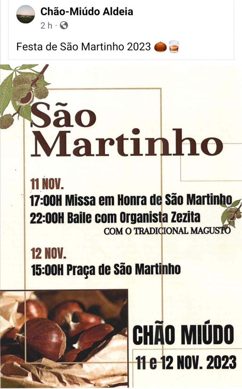 Festa de S. Martinho no Ch&atilde;o Mi&uacute;do